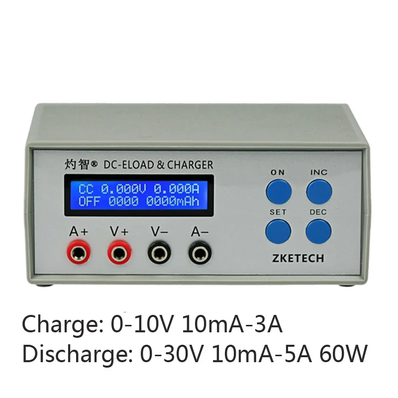 Battery Capacity Tester Mobile Power Charging Head Tester Electronic Load Cycle Test Charge 10V10mA-3A Discharge 30V5A EBC-A05+
Battery Capacity Tester Mobile Power Charging Head Tester Electronic Load Cycle Test Charge 10V10mA-3A Discharge 30V5A EBC-A05+