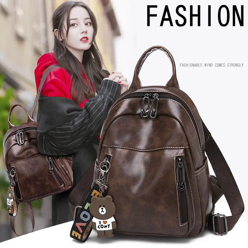 Fashion Backpack Women High Quality Youth PU Leather Backpacks for Teenage Girls Female School Shoulder Bag Bear Bagpack
Fashion Backpack Women High Quality Youth PU Leather Backpacks for Teenage Girls Female School Shoulder Bag Bear Bagpack