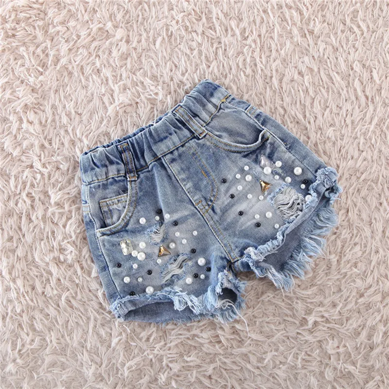 2018 New Style Summer Baby Girls Ripped Jeans Children kids Fashion Cowboy Shorts with beads High Quality
2018 New Style Summer Baby Girls Ripped Jeans Children kids Fashion Cowboy Shorts with beads High Quality