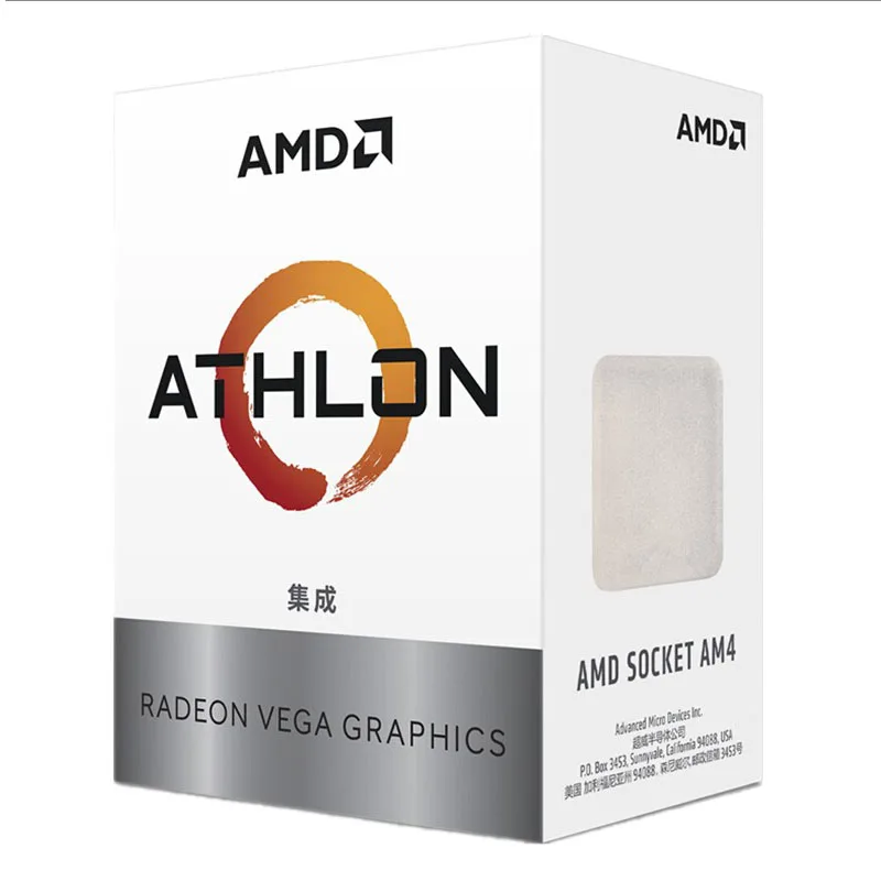 

AMD Athlon PRO 200GE Dual-Core 3.2GHz L3=4M 35 Watt Socket AM4 Radeon Vega 3