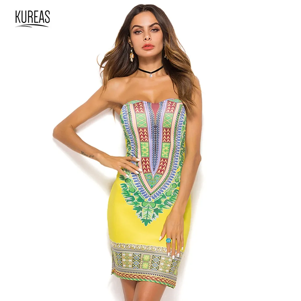 Kureas African Summer Dress for Women Dashiki Tube Dresses Short Tribal Kanga Clothing Strapless Clothes Sexy Backless Casual
Kureas African Summer Dress for Women Dashiki Tube Dresses Short Tribal Kanga Clothing Strapless Clothes Sexy Backless Casual