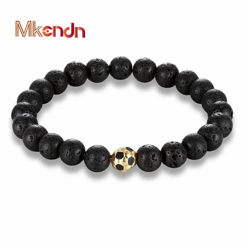 MKENDN 2018 New Fashion Football Charm Bracelet Men Nature Stone Beads Bracelet Pulseira Masculina Sport Jewelry pulsera hombres
MKENDN 2018 New Fashion Football Charm Bracelet Men Nature Stone Beads Bracelet Pulseira Masculina Sport Jewelry pulsera hombres