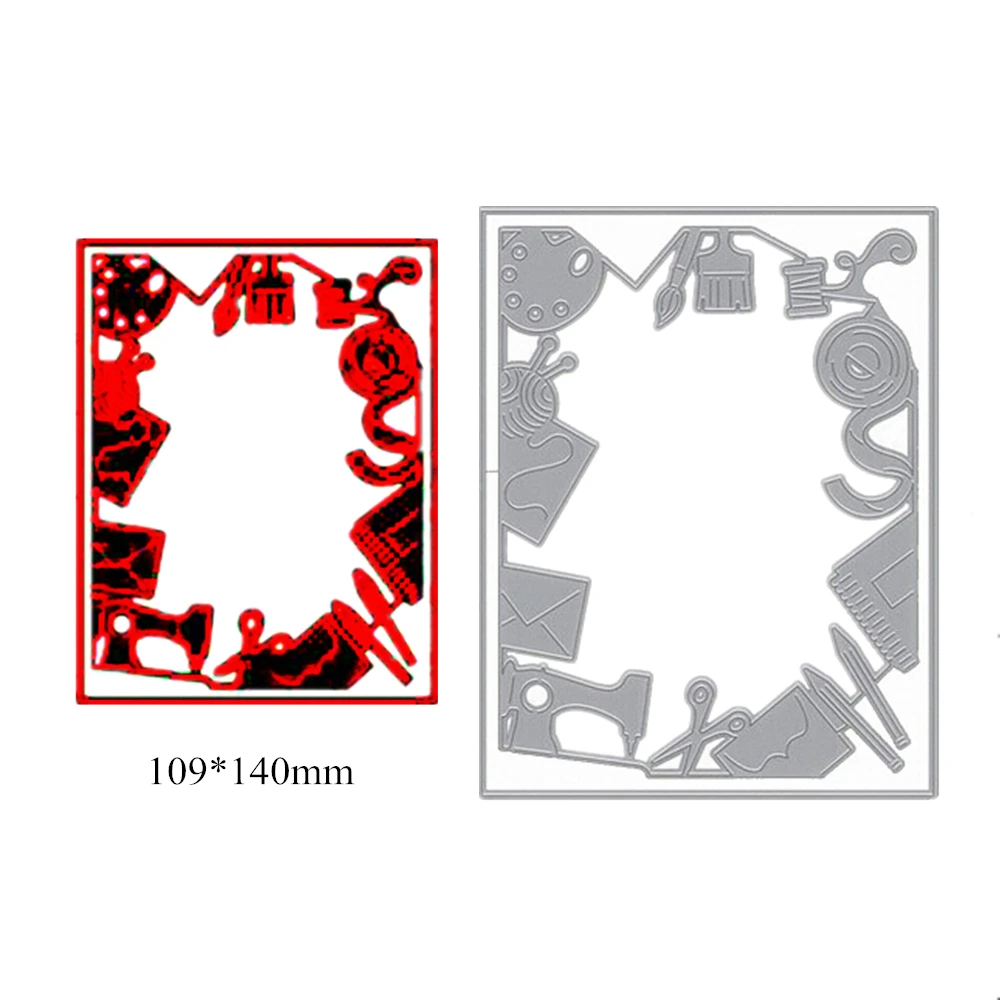 Crafting Border Craft Die Punch Frame 109*140mm Metal Steel Cutting Dies Stamps 3D DIY Scrapbooking Photo Invitation Card Making
Crafting Border Craft Die Punch Frame 109*140mm Metal Steel Cutting Dies Stamps 3D DIY Scrapbooking Photo Invitation Card Making