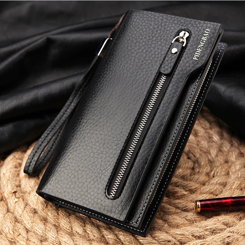 High-quality leather man bag vertical zipper wallet embossed leather clutch bag versatile new mobile phone package
High-quality leather man bag vertical zipper wallet embossed leather clutch bag versatile new mobile phone package