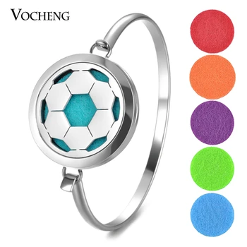 10pcs/lot Aromatherapy Diffuser Bracelet 316L Stainless Steel Perfume Locket Football Bangle 2 Styles with Felt Pads VA-743*10
10pcs/lot Aromatherapy Diffuser Bracelet 316L Stainless Steel Perfume Locket Football Bangle 2 Styles with Felt Pads VA-743*10