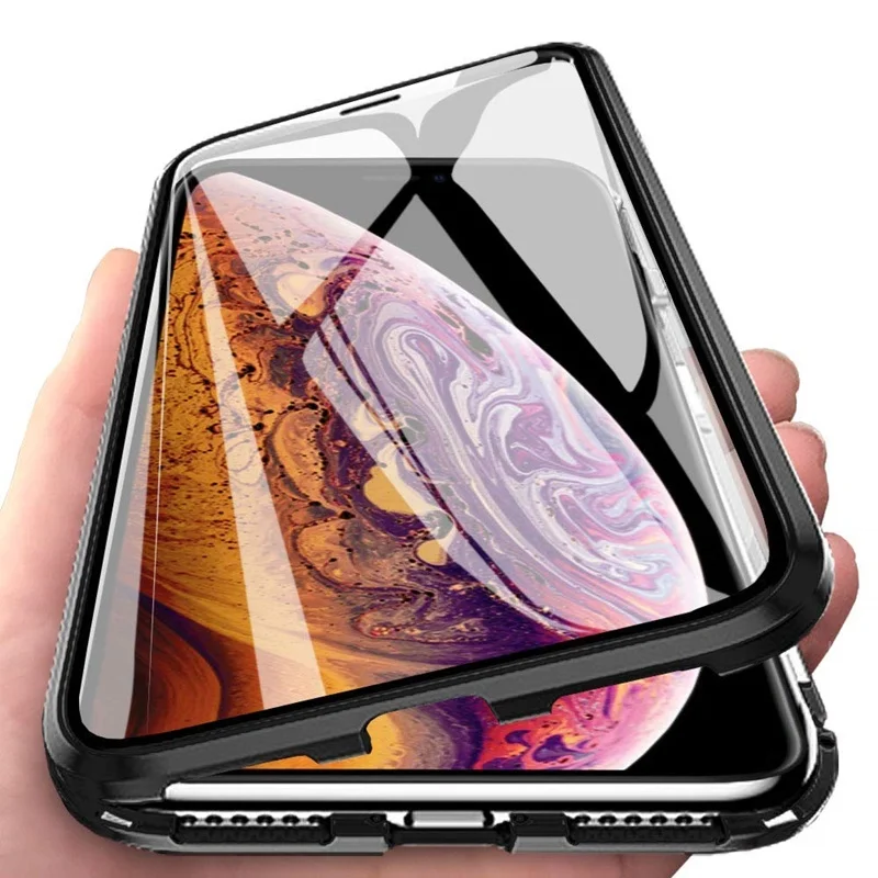 Luxuxy Magnetic Tempered Glass Case For Iphone XS MAX X XR 360 Degree Cases Double Side Glass Metal Cover For Iphone 8 7 Plus
Luxuxy Magnetic Tempered Glass Case For Iphone XS MAX X XR 360 Degree Cases Double Side Glass Metal Cover For Iphone 8 7 Plus