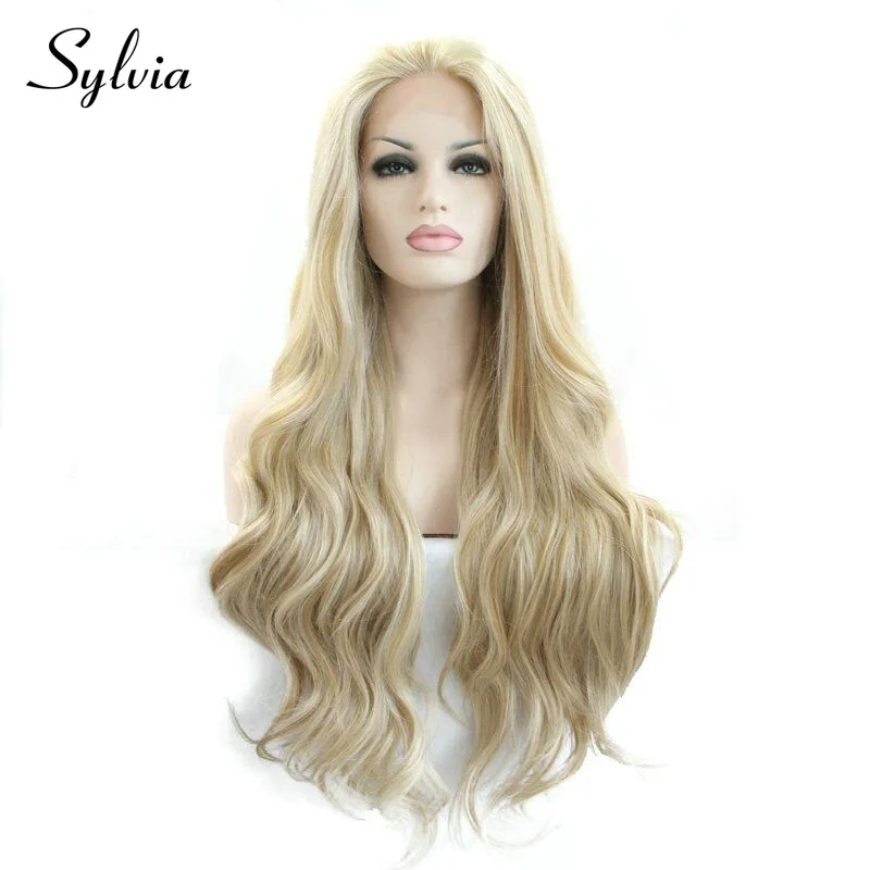 Sylvia Mixed Blonde Synthetic Lace Front Wigs Body Wave Middle Part Heat Resistant Fiber Hair For Women
Sylvia Mixed Blonde Synthetic Lace Front Wigs Body Wave Middle Part Heat Resistant Fiber Hair For Women