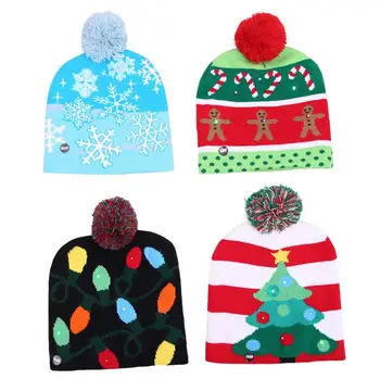 LED Christmas knitted Hat Scarf kid Adults Santa Claus Snowman Reindeer Elk Festivals Hats Xmas Party Gifts Cap
LED Christmas knitted Hat Scarf kid Adults Santa Claus Snowman Reindeer Elk Festivals Hats Xmas Party Gifts Cap