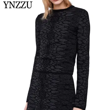 YNZZU 2019 New Spring Sweater Women Chic Snake Print Long Sleeve Knitted Tops Pullover Casual Autumn Elastic Female Jumper YT514
YNZZU 2019 New Spring Sweater Women Chic Snake Print Long Sleeve Knitted Tops Pullover Casual Autumn Elastic Female Jumper YT514