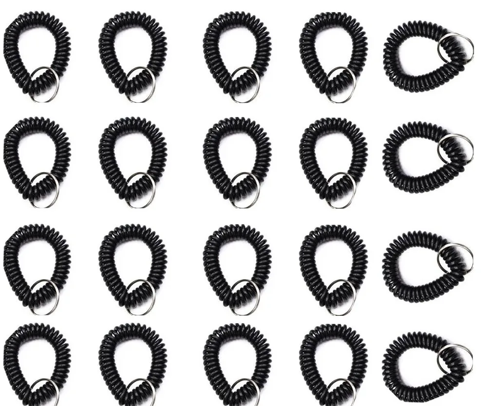 Pack of 20pcs Stretchable Plastic Bracelet Wrist Coil Wrist band Key Ring Chain Holder Tag
Pack of 20pcs Stretchable Plastic Bracelet Wrist Coil Wrist band Key Ring Chain Holder Tag
