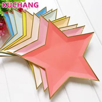 8pcs/lot Gold Silver Blue Pink Yellow Foil Star Paper Plates Party Dish Tableware Disposable Decoration Dinner Cakes Supplies
8pcs/lot Gold Silver Blue Pink Yellow Foil Star Paper Plates Party Dish Tableware Disposable Decoration Dinner Cakes Supplies