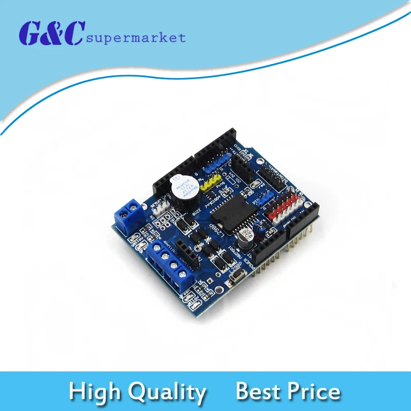 L298P DC Motor Driver Shield Module Motor Shield Board For Arduino Bluetooth Interface PWM Speed Controller Uno Mega2560
L298P DC Motor Driver Shield Module Motor Shield Board For Arduino Bluetooth Interface PWM Speed Controller Uno Mega2560