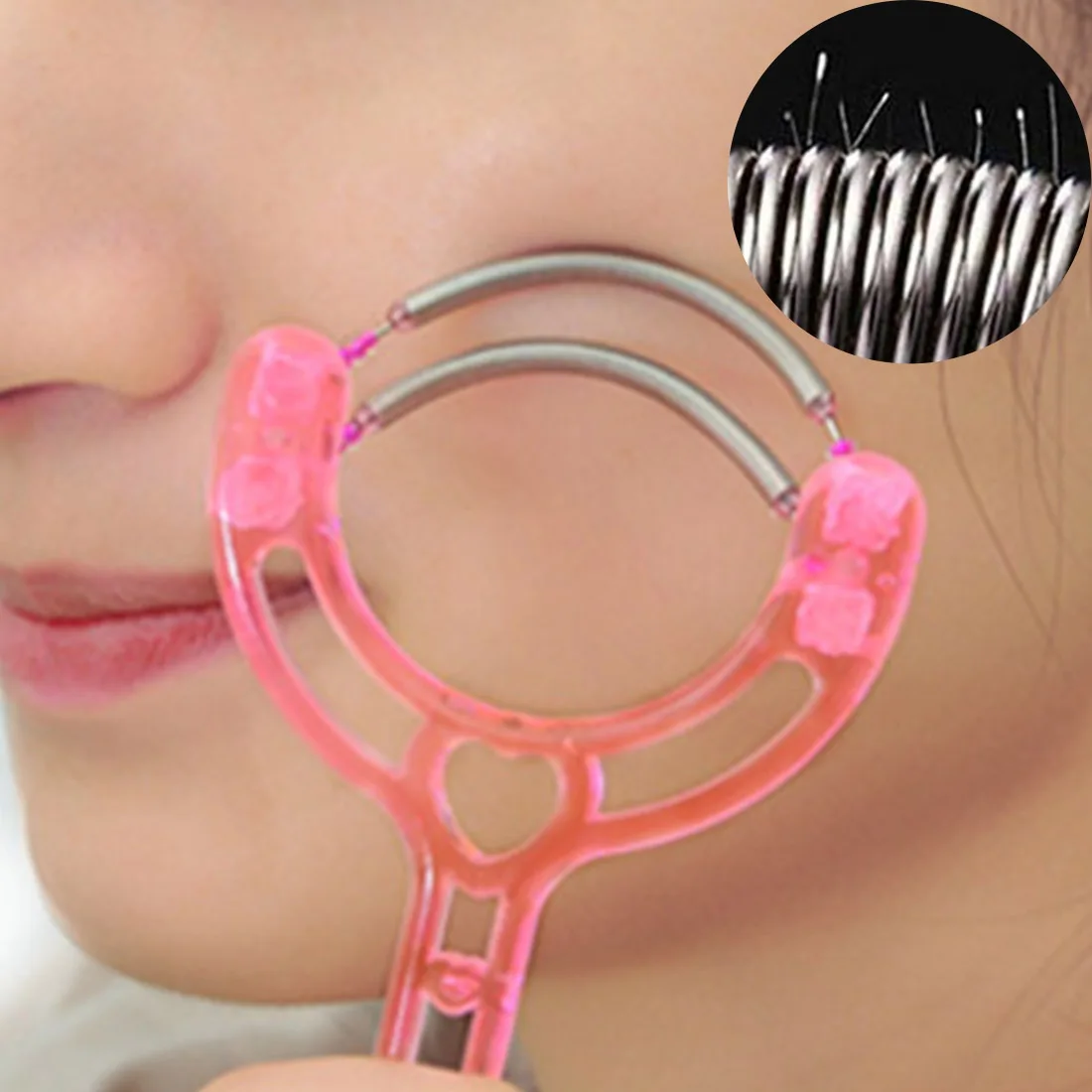 1 PC Handheld Double Springs Roller Face Hair Removal Epilator Hair Threader Facial Hair Removing Tool Random Color
1 PC Handheld Double Springs Roller Face Hair Removal Epilator Hair Threader Facial Hair Removing Tool Random Color