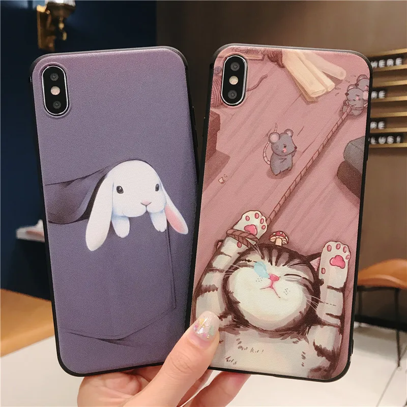 sFor iPhone 7 Case iPhone 6 S 6S 7 8 Plus Case Silicon Cartoon Rabbit Cat Soft Matte TPU Case For iPhone X XS MAX XR 5s Se Cover
sFor iPhone 7 Case iPhone 6 S 6S 7 8 Plus Case Silicon Cartoon Rabbit Cat Soft Matte TPU Case For iPhone X XS MAX XR 5s Se Cover