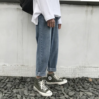 2019 Men's Concise Pure Color Baggy Homme Casual Pants Fashion Cargo Pocket Jeans Mens Biker Denim Blue Color Trousers M-2XL
2019 Men's Concise Pure Color Baggy Homme Casual Pants Fashion Cargo Pocket Jeans Mens Biker Denim Blue Color Trousers M-2XL