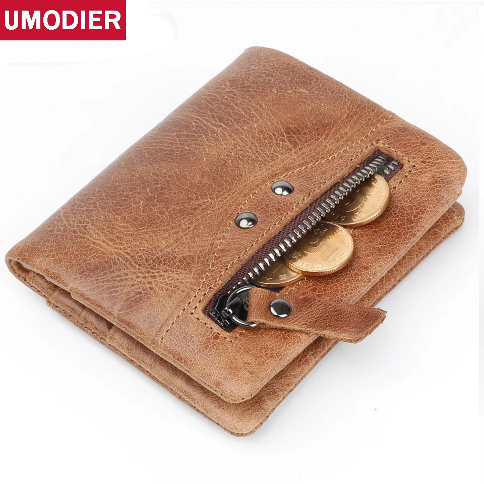 UMODIER Genuine Leather Men Wallet Small Men Walet Zipper&Hasp Male Portomonee Short Coin Purse Brand Perse Carteira For Rfid
UMODIER Genuine Leather Men Wallet Small Men Walet Zipper&Hasp Male Portomonee Short Coin Purse Brand Perse Carteira For Rfid