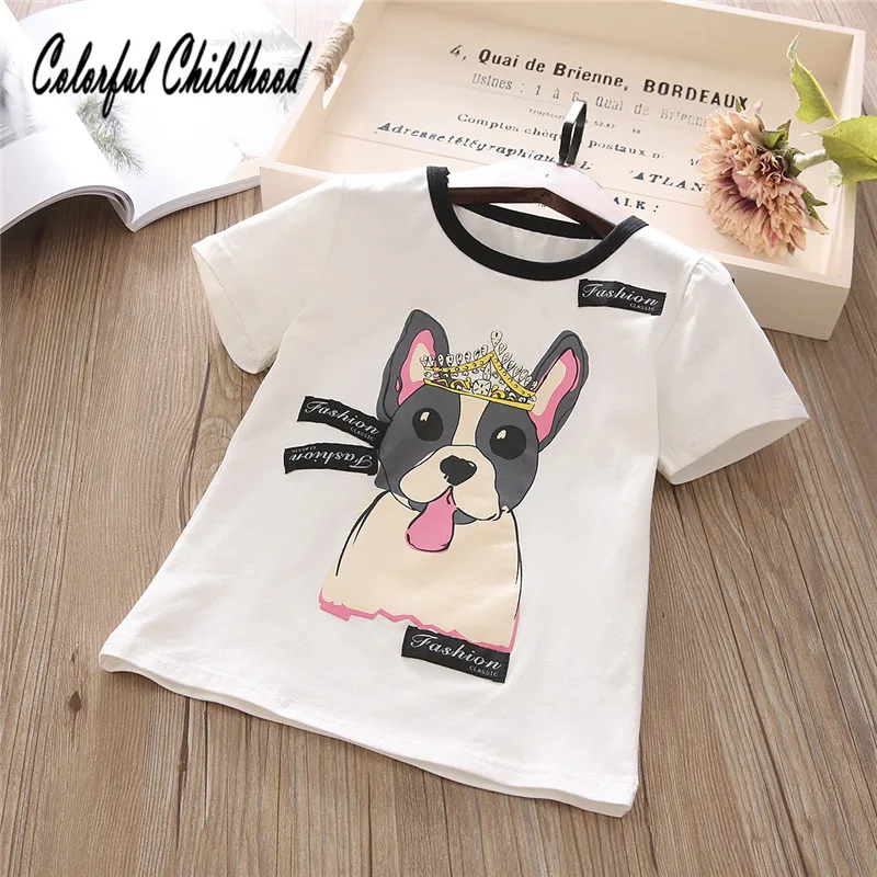 Baby Girls Tshirt Girl Summer Short-Sleeved Casual T-shirts For Kids Children's Cotton puppy print Tops Girl's Summer Tee
Baby Girls Tshirt Girl Summer Short-Sleeved Casual T-shirts For Kids Children's Cotton puppy print Tops Girl's Summer Tee