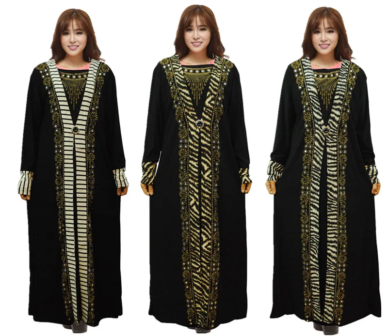 Women Lady Clothes Muslim Islamic Arab Maxi Dress Long Full Length Black Hot Drilling Kaftan Jibab Abaya Clothes Turkey Robe
Women Lady Clothes Muslim Islamic Arab Maxi Dress Long Full Length Black Hot Drilling Kaftan Jibab Abaya Clothes Turkey Robe