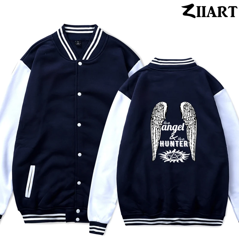 Anti-Possession supernatural wing Castiel the angel hunter Girls Woman Full Zip Autumn Winter Fleece Baseball jackets ZIIART
Anti-Possession supernatural wing Castiel the angel hunter Girls Woman Full Zip Autumn Winter Fleece Baseball jackets ZIIART
