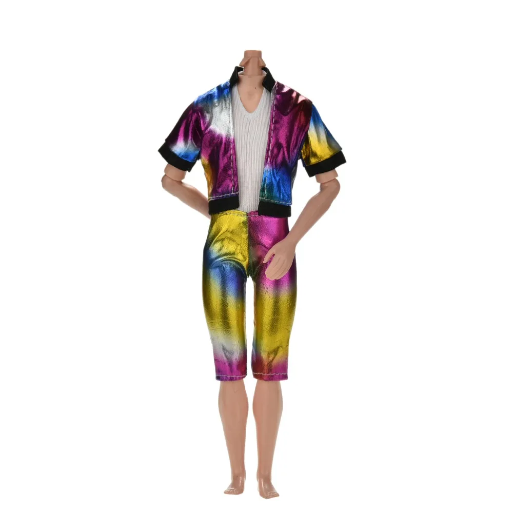 2 Pcs/set New Fashion Colorful Rainbow Jecket + Pant For s Ken Doll Accessories Hot Sell
2 Pcs/set New Fashion Colorful Rainbow Jecket + Pant For s Ken Doll Accessories Hot Sell