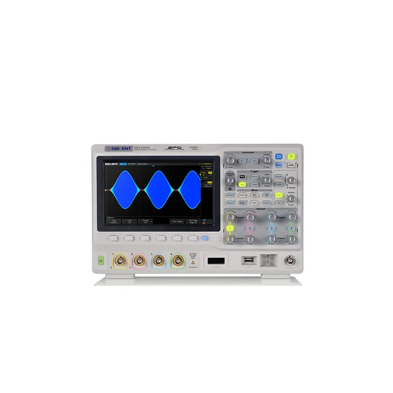 DSO Siglent SDS2074 70MHz digital oscilloscope 4Channels 480*800LCD 2GSa/s Sample rate 28M memory Free shipping
DSO Siglent SDS2074 70MHz digital oscilloscope 4Channels 480*800LCD 2GSa/s Sample rate 28M memory Free shipping