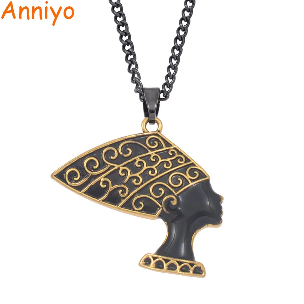 Anniyo Ancient Egyptian Queen Pendant Necklaces for Women Men Egypt Nefertiti Head Portrait African Jewelry #191706
Anniyo Ancient Egyptian Queen Pendant Necklaces for Women Men Egypt Nefertiti Head Portrait African Jewelry #191706