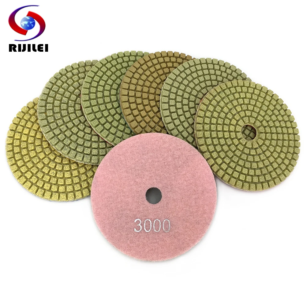 RIJILEI 7PCS/Set 4inch Diamond Polishing Pad Flower point 100mm Wet polishing pads for Stone Marble Diamond Abrasive pad HC13
RIJILEI 7PCS/Set 4inch Diamond Polishing Pad Flower point 100mm Wet polishing pads for Stone Marble Diamond Abrasive pad HC13