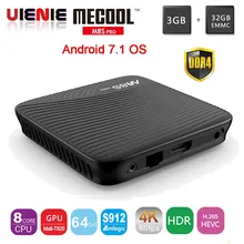 MECOOL M8S PRO L Android 7.1 Amlogic S912 smart TV BOX Voice Control 4K Streaming 3GB 32GB Media Player 4K HD WIFI set top BOX
MECOOL M8S PRO L Android 7.1 Amlogic S912 smart TV BOX Voice Control 4K Streaming 3GB 32GB Media Player 4K HD WIFI set top BOX