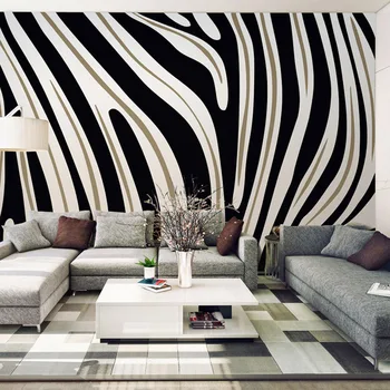 Modern Simple Black And White Zebra Striped Wallpaper Custom Any Size 3D Wall Mural Non-Woven Wall Covering Papel De Parede Sala
Modern Simple Black And White Zebra Striped Wallpaper Custom Any Size 3D Wall Mural Non-Woven Wall Covering Papel De Parede Sala