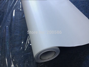 White 3D Carbon Fibre Vinyl Film Sticker Car Wrap Fiber Without Air Free Bubble Free Ship Size 1.52*30m/Roll
White 3D Carbon Fibre Vinyl Film Sticker Car Wrap Fiber Without Air Free Bubble Free Ship Size 1.52*30m/Roll