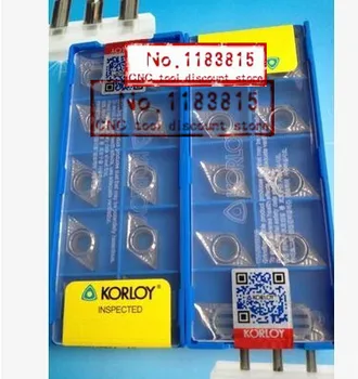 10 / box Korloy carbide insert DCGT11T302- H01, aluminum alloy CNC blade, is suitable for machining copper and aluminum products
10 / box Korloy carbide insert DCGT11T302- H01, aluminum alloy CNC blade, is suitable for machining copper and aluminum products