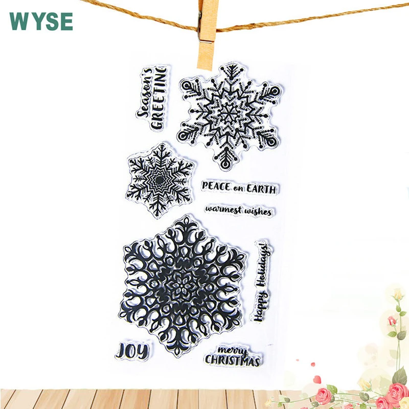 DIY metal cutting dies and clear rubber stamp set Snowflake Christmas Stamp with dies for card making Scrapbooking Decoration
DIY metal cutting dies and clear rubber stamp set Snowflake Christmas Stamp with dies for card making Scrapbooking Decoration