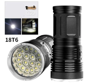 Ultra Powerful 48000Lums Flashlight 18*L T6 LED Outdoor Light Waterproof Floodlight Torch Lanterna Camping Hunting by 18650
Ultra Powerful 48000Lums Flashlight 18*L T6 LED Outdoor Light Waterproof Floodlight Torch Lanterna Camping Hunting by 18650