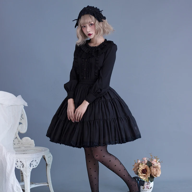 Lolita Student Daily Streetwear Shirt Lovely Loli Loose Harajuku Japanese Long Sleeve Shirt Elegant Women Tops
Lolita Student Daily Streetwear Shirt Lovely Loli Loose Harajuku Japanese Long Sleeve Shirt Elegant Women Tops