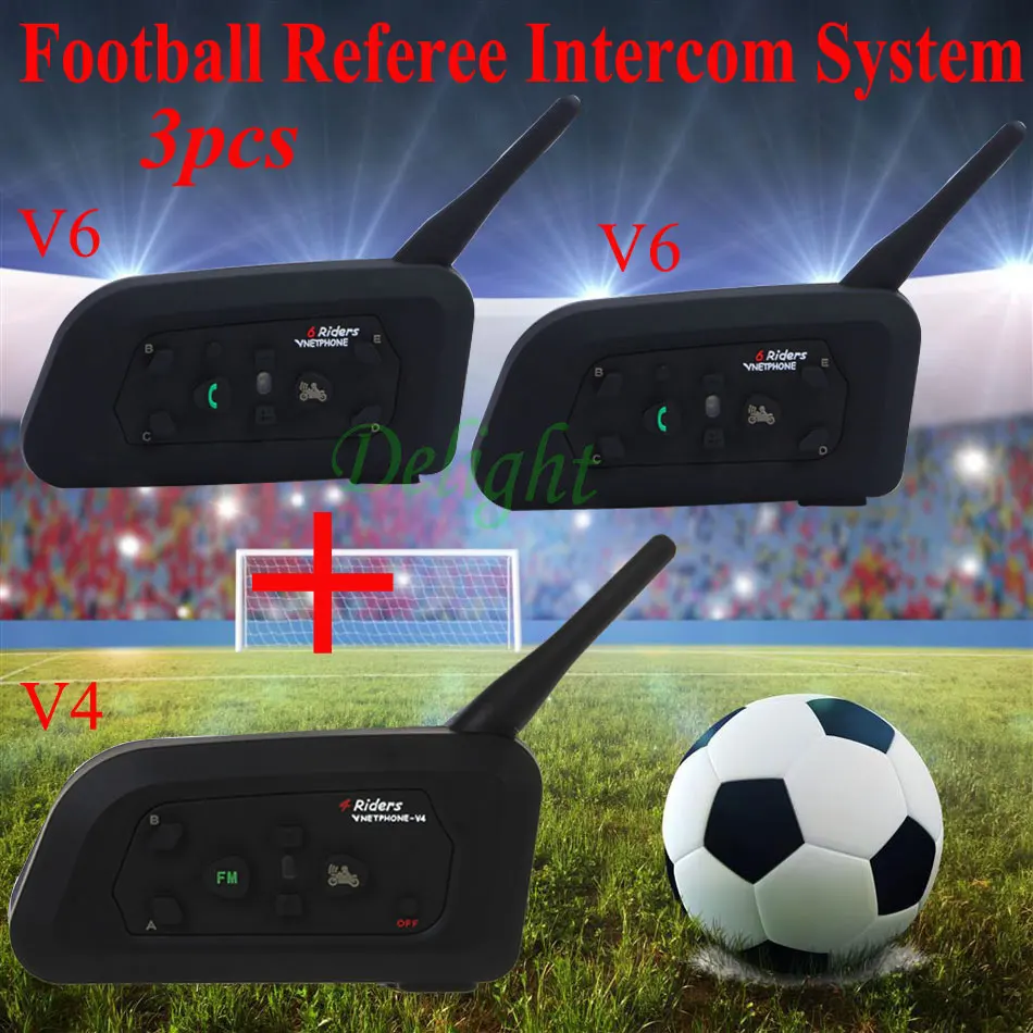 2Pcs V6+ V4 Vnetphone Professional Football Referee Intercom System Bluetooth Soccer Communication Referees Headset Interphone
2Pcs V6+ V4 Vnetphone Professional Football Referee Intercom System Bluetooth Soccer Communication Referees Headset Interphone