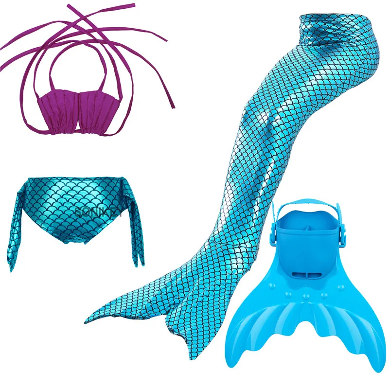 4pcs/set Baby Girls Swimming Mermaid Tail Bikini Set with Monofin Flipper Swimmable zeemeerminstaart met Mermaid Tails for Kids
4pcs/set Baby Girls Swimming Mermaid Tail Bikini Set with Monofin Flipper Swimmable zeemeerminstaart met Mermaid Tails for Kids