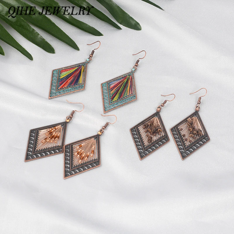 QIHE JEWELRY Geometric Prismatic Beads and fringe Drop earrings Dangle earring Ear jewelry Earrings for women Female Wedding Gif
QIHE JEWELRY Geometric Prismatic Beads and fringe Drop earrings Dangle earring Ear jewelry Earrings for women Female Wedding Gif