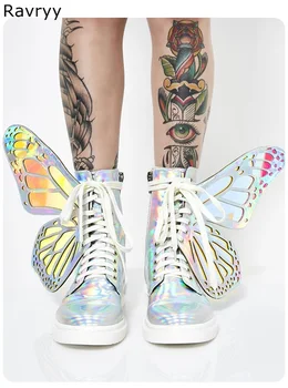 Beautiful Butterfly Shoes Bling Bling sequin Woman Boots Lace up silver Short Boot Round Toe Female flat Dress Shoes Fashion
Beautiful Butterfly Shoes Bling Bling sequin Woman Boots Lace up silver Short Boot Round Toe Female flat Dress Shoes Fashion