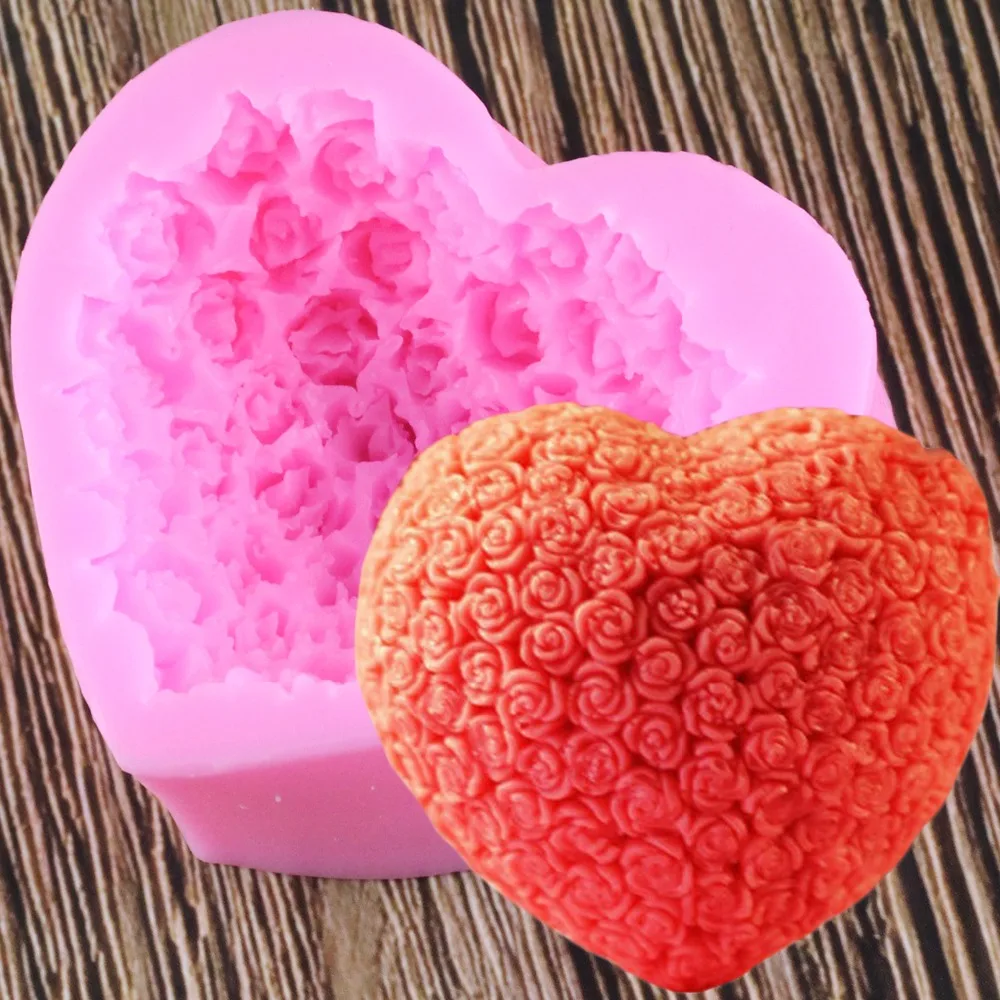 3D Love Heart Rose Flower Shape Sugar Craft Silicone Mold Fondant Cake Chocolate Moulds Decorating Baking Tools
3D Love Heart Rose Flower Shape Sugar Craft Silicone Mold Fondant Cake Chocolate Moulds Decorating Baking Tools