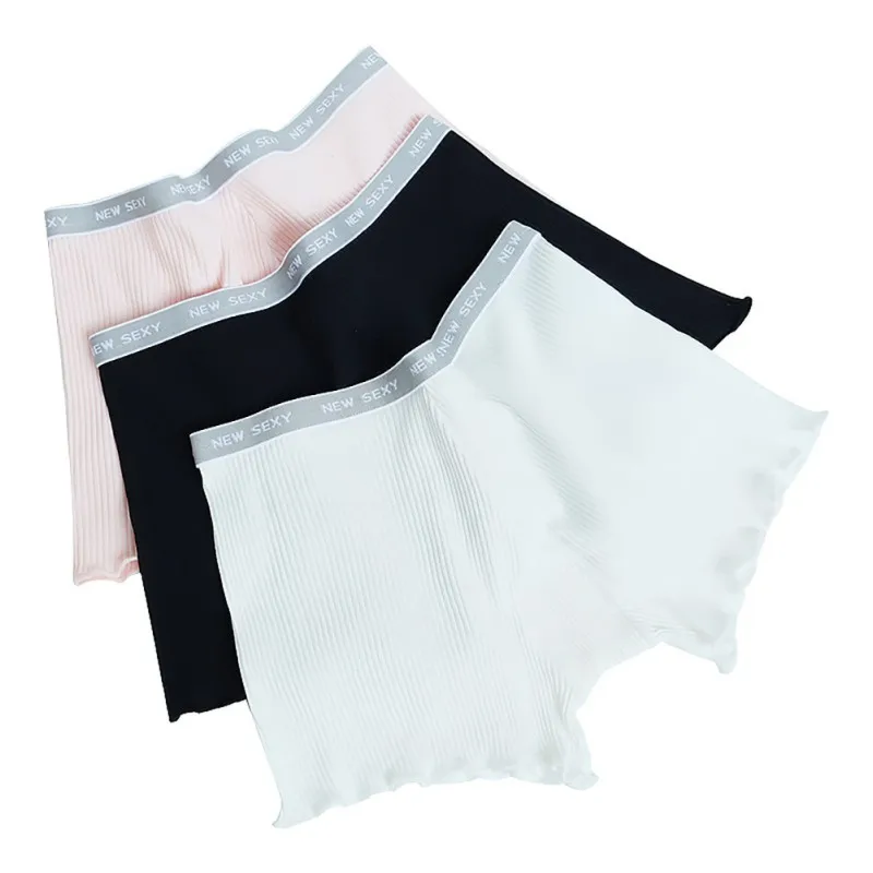 Women's Cotton Seamless Solid Ruffles Boxer Briefs Underwear shorts Thread Safety Shorts Invisible
Women's Cotton Seamless Solid Ruffles Boxer Briefs Underwear shorts Thread Safety Shorts Invisible