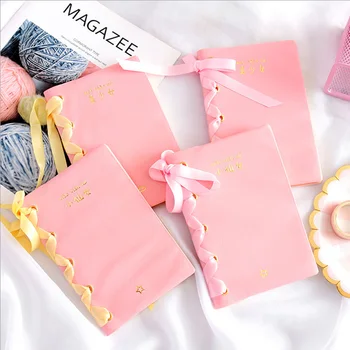 Cute little fairy blank notepad diary soft sister girl heart creative DIY pink hand book Bow tie strap
Cute little fairy blank notepad diary soft sister girl heart creative DIY pink hand book Bow tie strap