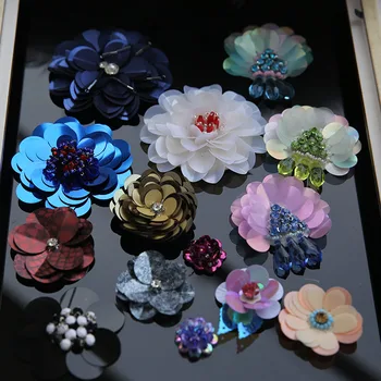 14 Pieces / Lot Different Size 3D Flower Patch crystal rhinestones clothing applique beaded sequins flowers hand sewing type
14 Pieces / Lot Different Size 3D Flower Patch crystal rhinestones clothing applique beaded sequins flowers hand sewing type