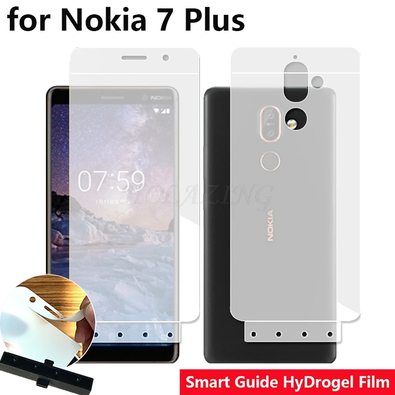 Smart Guide Tool Soft AUTO Fixed Hydrogel Film Full Cover Screen Protector for Nokia 7 Plus 6.0" Optional Front & Back
Smart Guide Tool Soft AUTO Fixed Hydrogel Film Full Cover Screen Protector for Nokia 7 Plus 6.0" Optional Front & Back