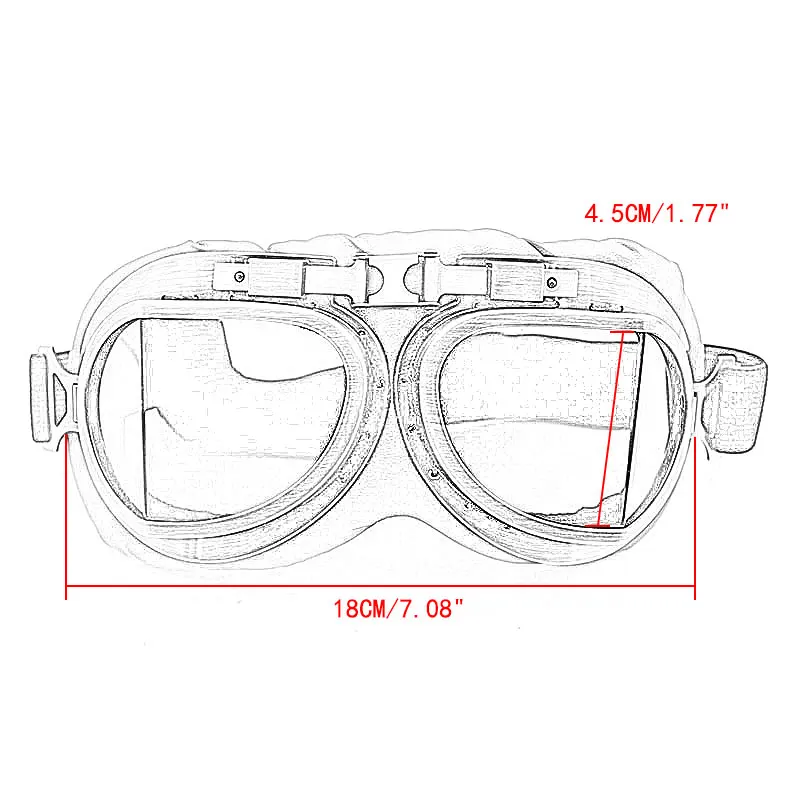 Nordson Motorcycle Goggles Glasses Vintage Motocross Classic Goggles Retro Aviator For Harley Protection Eyewear UV Protection