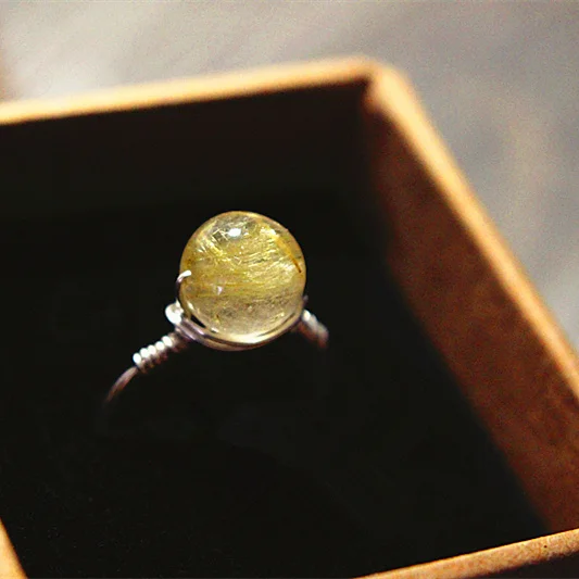 PINJEAS Wire Wrapped silver ring Rutilated Quartz rings for women Blonde Hair handmade Exquisite vintage stackable promise
PINJEAS Wire Wrapped silver ring Rutilated Quartz rings for women Blonde Hair handmade Exquisite vintage stackable promise