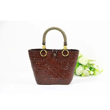 2017 new Thai version of the mini-hand straw bag package retro holiday travel beach rattan bag bucket type handbag
2017 new Thai version of the mini-hand straw bag package retro holiday travel beach rattan bag bucket type handbag