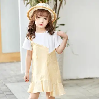 2019 Korean style girls ruffles dress patchwork cotton fashion summer girls dresses 4-9t B426
2019 Korean style girls ruffles dress patchwork cotton fashion summer girls dresses 4-9t B426