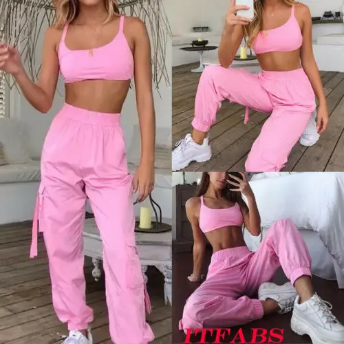 Hot US Womens Fashion 2019 New Sport Casual Sweatshirt Crop Tops Pants Set 2Pcs Tracksuit Sweat Suit Pink
Hot US Womens Fashion 2019 New Sport Casual Sweatshirt Crop Tops Pants Set 2Pcs Tracksuit Sweat Suit Pink