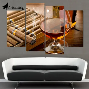 Canvas Painting 4 Piece Canvas Art Cigers Whiskey Beverage HD Printed Wall Art Home Decor Poster Picture for Living Room XA341D
Canvas Painting 4 Piece Canvas Art Cigers Whiskey Beverage HD Printed Wall Art Home Decor Poster Picture for Living Room XA341D
