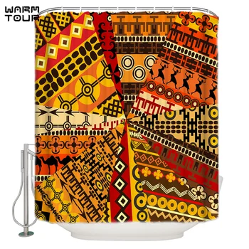 WARMTOUR Shower Curtain South African Traditional Ethnic Style Extra Long Fabric Bath Shower Curtains Bathroom Decor Sets
WARMTOUR Shower Curtain South African Traditional Ethnic Style Extra Long Fabric Bath Shower Curtains Bathroom Decor Sets